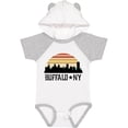 thumbnail image 3 of Inktastic Buffalo New York Skyline Retro Boys or Girls Baby Bodysuit, 3 of 5