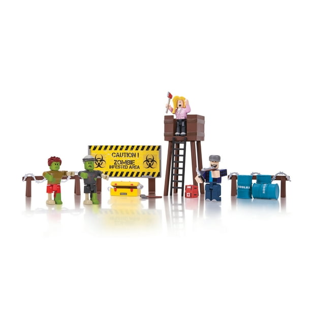 Roblox Action Collection Zombie Attack Playset Includes Exclusive Virtual Item Walmart Com Walmart Com - roblox audio zombie