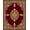 Red, Pattern 2, variant on ODIKA 2x3 Machine Washable Non-Slip Area Rug, Festive Holly Wreath Border Hallway Path with Seasonal High Traffic Rug, Red, 603394