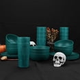 thumbnail image 2 of Mainstays 30-Piece Haunted House Plastic Dinnerware Set, Teal, 2 of 7