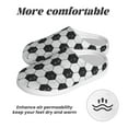 thumbnail image 6 of Haiem Soccer Print Women's Fuzzy Memory Foam House Slipper Cozy Home Footwear Non-slip Winter Slippers-39/40, 6 of 7