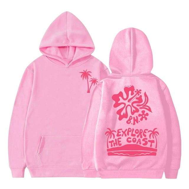 Sweat à Capuche Décontracté à Manches Longues pour Garçons et Filles Printemps Automne Mode Imprimés Rose 7 Ans-8 Ans