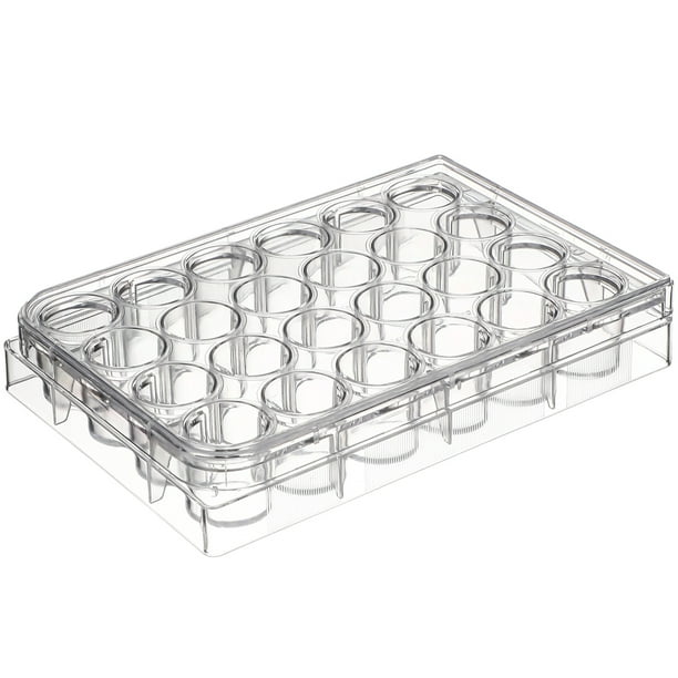 EeaseMX Placa de cultivo de plástico premium de 24 pocillos para cultivo celular