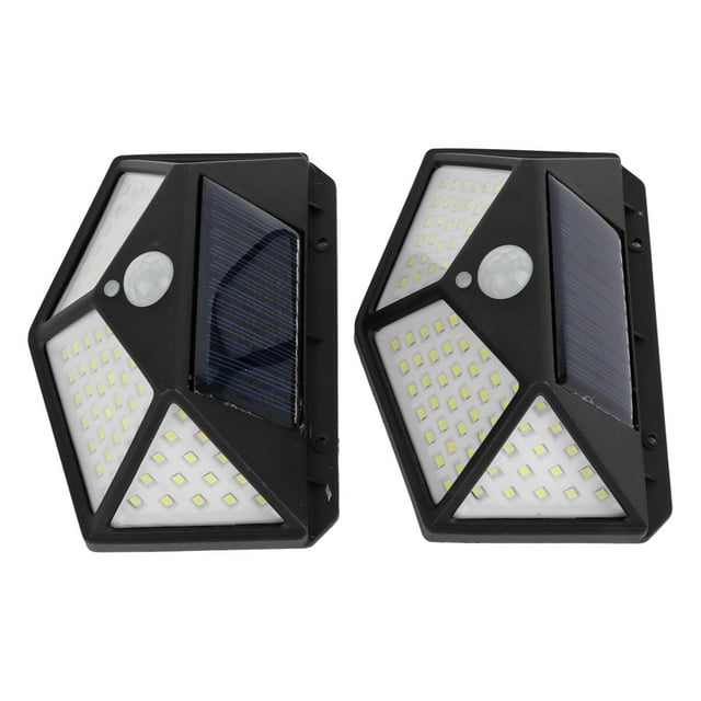 Luz Solar Con Sensor De Movimiento, Lámpara De Pared Solar De Alto Brillo De 100 LED, Ahorro De Energía Impermeable Para Calle