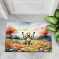 thumbnail image 4 of Welcome Spring Fairy Afghan Hound in Flower Meadow Doormat Dog Lover Indoor Outdoor Welcome Mat - 13002, 4 of 5