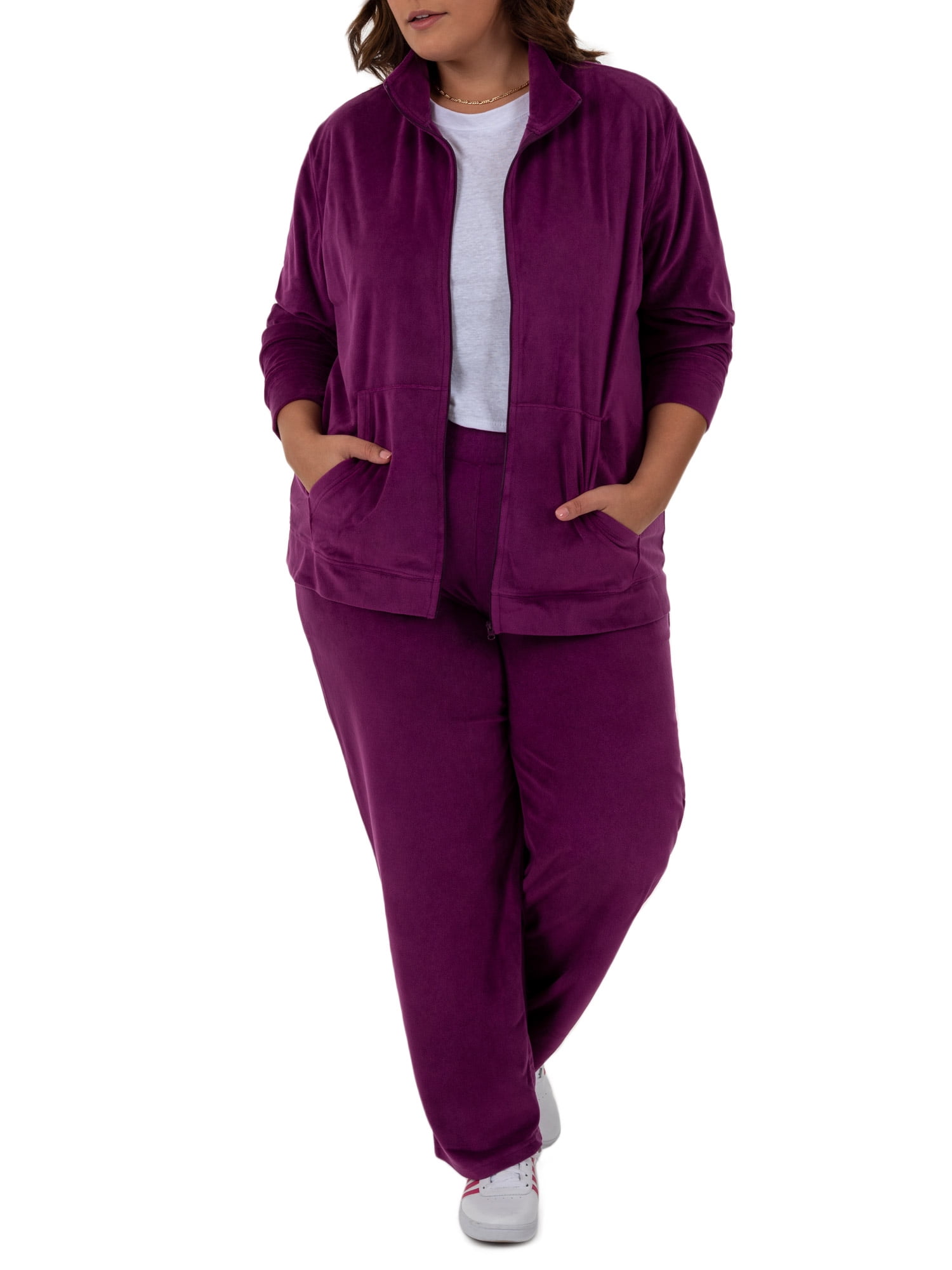 plus size velour jacket