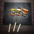 thumbnail image 3 of jinwen 5 x Tapis de Barbecue Réutilisables Faciles Ensemble de Tapis de Cuisson Antiadhésifs, 3 of 9