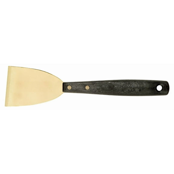 Hyde Tools 12055 3-Inch Brass Chisel Scraper with Long Handle