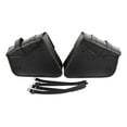 thumbnail image 3 of Large Capacity Black Faux Leather Motorcycle Saddlebag, 2, 3 of 10