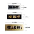 thumbnail image 5 of Signs ByLITA Basic Pans and Pots Sign (Brushed Gold) - Small, 5 of 6
