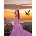 thumbnail image 2 of Unique Flying Dresses Photoshoot Dress | Flowy Dress | Satin Dress | Long Flying Dress | Flying Dress for Photoshoot| Long Train Dress |Women's Handmade Flying Dresses, 2 of 10