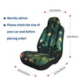 thumbnail image 5 of Sikiie Mystical Black Cat Fireflies Car Seat Covers 2PCs Front Car Seat Covers Universal fit for Most Cars SUVs and Trucks-2 PCS, 5 of 9