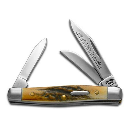 - CASE XX Family Brands Burnt Stag Small Stockman Stainless Pocket Knife Knives