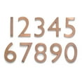 thumbnail image 2 of Architectural Mailboxes 3582AC-0 Solid Cast Brass 4 inch Floating House Number Antique Copper ''0'', 2 of 2