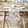 thumbnail image 2 of Chemin de Table 120 Pouces de Long pour Salle à Manger Feuilles d'Automne Lavable Toile de Jute Lin Collection de Table pour Fête Dîner Vacances Action de Grâce Automne, 2 of 7
