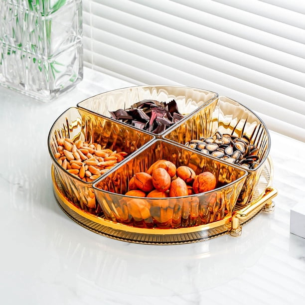 Plateau Rafraîchissant Tournant – 4 Compartiments Pour Apéro Et Buffet