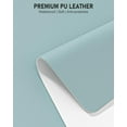 thumbnail image 3 of Kiibsot Desk Pad, 23.6" x 13.8" PU Leather Non-Slip Desk Mat Large Mouse Pad for Desktop, Waterproof Laptop Computer Writing Mat for Office, Home, Work, Gaming, 3 of 6