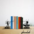 thumbnail image 3 of Shinelab Hiking Metal Bookends, Hiking Gifts, Sport Office Decor for Bookshelves 13006, 3 of 5