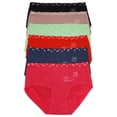 thumbnail image 6 of Cotton Hiphugger Panties with Butterfly Detail (6-Pack), 6 of 7