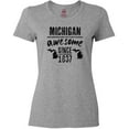 thumbnail image 3 of Inktastic Michigan Awesome Since 1837 Women's T-Shirt, 3 of 5