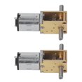 thumbnail image 2 of Motor de engranajes de cobre, motor de engranajes de CC de 2 piezas Motor de engranajes de doble eje Motor de engranajes de CC fiel a su promesa, 2 of 14