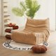 thumbnail image 2 of Silla para Chimenea, Sofá de Piso sin Brazos de Mediados de Siglo, Sillón de Piso de Terciopelo Carmesí Suave de Primera Calidad, Sofá de Espuma para Sala de Estar, Dormitorio y Oficina,azul Prusia, 2 of 2