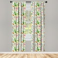thumbnail image 3 of Ambesonne Zoo Curtains, Happy Jungle Zoo Animals, Pair of 28"x84", Multicolor, 3 of 5