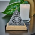 thumbnail image 2 of CRYSTAL Pyramid Candle, 2 of 10