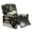 Black-Marble Print, variant on LedBack Marble Print Recliner Chair Covers Washable Non Slip Lazy Boy Recliner Covers Stretch Reclining Covers with Storage Pocket, Black and Gold