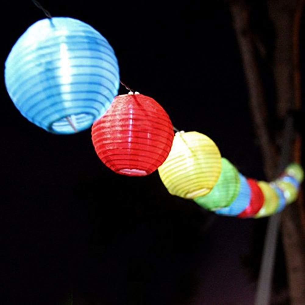 10/20LED Chinese Lantern Solar String Light Garden Xmas Decor Lamp Outdoor A5L9 