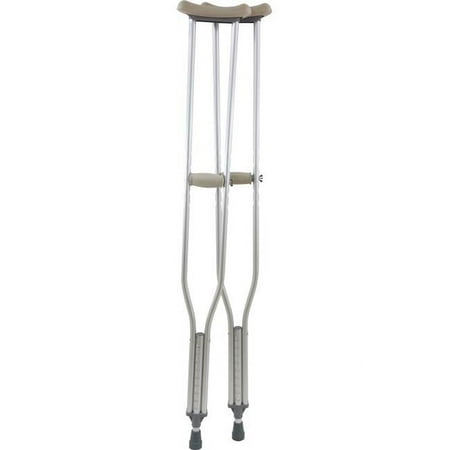 Roscoe Medical CRAT 300 lb Aluminum Crutches, Tall Adult - Case of 16