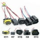 thumbnail image 2 of 1 pieza H4 H7 H11 H13 H16 5202 adaptador hembra de enchufe de arnés de cableado de coleta soporte de conector para reequipamiento de luz antiniebla de faro, 2 of 5