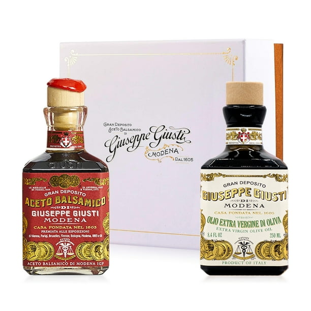 Giuseppe Giusti Balsamic Vinegar and Olive Oil Set Gran Deposito Aceto