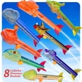 thumbnail image 3 of El lanzacohetes Gizzjoy Dinosaur para niños lanza 30 m con 8 cohetes, 3 of 7