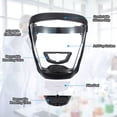 thumbnail image 4 of Uxcell Full Safety Face Shields, Anti Fogging Full Safety Face Protection Face Shields White, 4 of 7