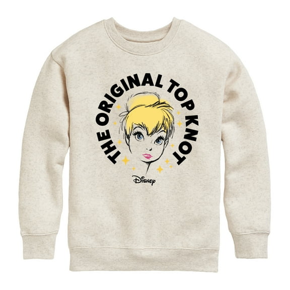 Tinker Bell - Original Top Knot - Toddler And Youth Crewneck Fleece Sweatshirt