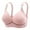 Pink, variant on Womens Front Close Posture Bra with Lace Plus Size Full Coverage Wireless Double Support Bra Women Bra