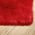 thumbnail image 5 of Heart Shaped Anti-Skid Floor Mat Plush Heart Shaped Carpet Living Room Bedroom Area Rug Solid Color - Red, 5 of 5