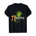 thumbnail image 1 of T Shirt Adult Black Casual Short Sleeve with Pi and Pineapple Design "PiNEAPPLE" Math Geek Graphic, 1 of 5