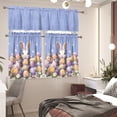thumbnail image 3 of St. Patrick''s Day Kitchen Curtain Sets with Valance Green Hat＆Balloon 36 Inch Length Bar Cafe Curtains Window Tiers with Rod Pocket Curtain Valance,Irish Party Home Decor,3 Piece Set, 3 of 4
