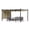 Khaki, variant on Aoodor 10 x 10 ft. Outdoor Pergola with Retractable Canopy and Sunshade Roller Curtains, Aluminum Frame Grape Trellis Pergola for Patio Backyard and Deck - Gray