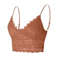 thumbnail image 7 of Fesfesfes Women Vest Crop Wireless Bras Lingerie Sexy V-Neck Hollow Lace Underwear Camisole Summer Tank Tops with Built in Bras, 7 of 7