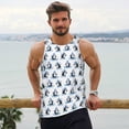 thumbnail image 6 of Pofeuu Skiing Penguin Funny Print Men's Workout Tank Tops Sleeveless Muscle Gym Shirt Quick Dry-4X-Large, 6 of 7