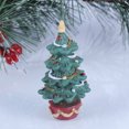 thumbnail image 3 of ORDDIART Christmas Tree Ornament Green Resin 2Pcs 3.0X1.8X1.8In, 3 of 6
