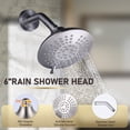 thumbnail image 2 of Wowow Single Handle 5-Spray Shower Faucet 1.8 GPM with High Pressure Showerhead, Anti Scald in Brushed Nickel (Valve Included), 2 of 7