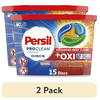 (2 pack) Persil Discs Laundry Detergent Pacs, Oxi, 15 Count