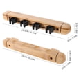thumbnail image 2 of Raindrops Billiards Wooden Pole Holder 1 Set Solid Wood Cue Rack for and Home Use, 2 of 7