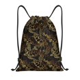 thumbnail image 1 of Xecao Sea Turtle With Ocean Pattern Sports Drawstring Backpack - String Swim Gym Bag with Wet Proof Pocket for Women&Men-Medium, 1 of 6