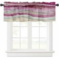 thumbnail image 3 of Coastal Beach Valances for Windows - Red Purple Kitchen Curtains Valances - Abstract Red Wave Window Valances Bathroom Window Treatment Modern Ombre Valances Curtains for Living Room Bedroom 54"x18", 3 of 6
