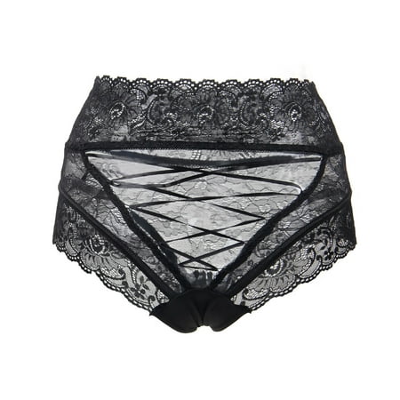 

Mortilo Intimates Sexy Women s Lace Plus Size Lace Sexy High Waist Thong Underwear Panties Polyester